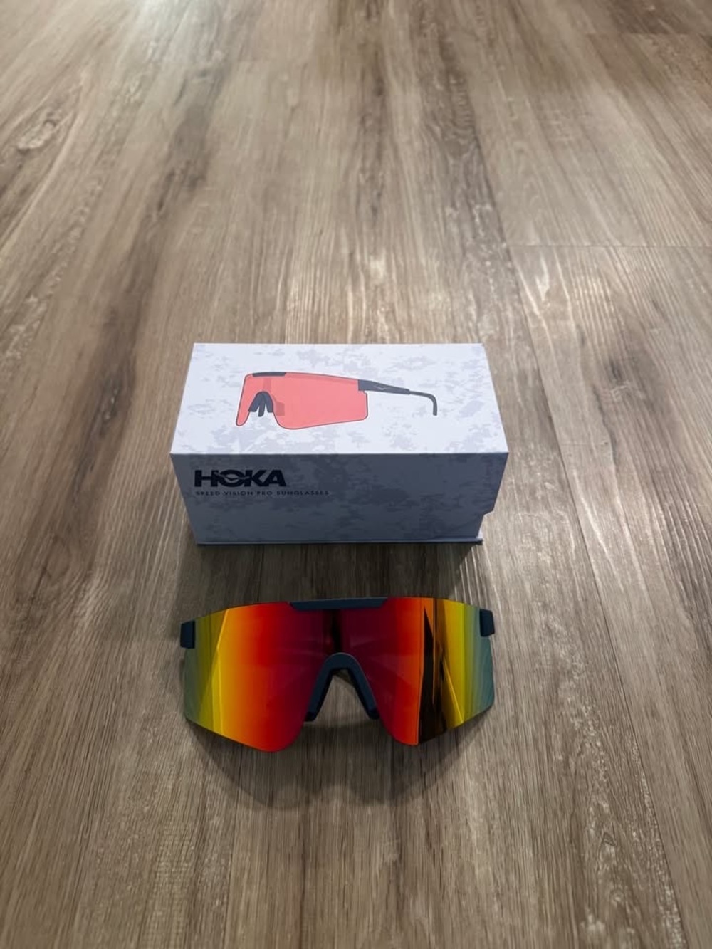 Hoka White Logo Sunglasses Box